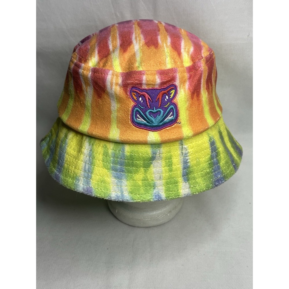 Richmond Flying Squirrels Pride Night Promo Tie Dye Bucket Hat OSFM Terry Cloth